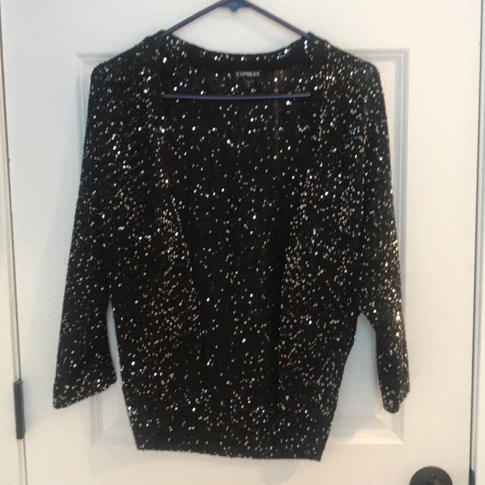 Sequined cardigan